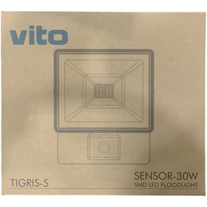 Projecteur LED Vito Tigris S 30W avec détecteur de mouvement extérieur blanc chaud - Product Image 2