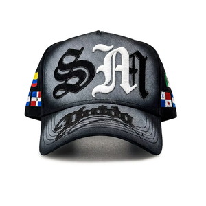Nuevo Estilo Gorra <span class=keywords><strong>de</strong></span> Béisbol Vintage <span class=keywords><strong>de</strong></span> Alta Calidad con Bordado <span class=keywords><strong>de</strong></span> 5 Paneles, Diseño Calavera Gallo Fino, Tipo A-Frame, G5 Beard Hats - Product Image 4