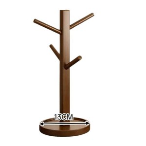 Porte-gobelets en bois massif personnalisable pour l'entrée, y compris des petits porte-gobelets en bois pour gobelets à eau, tasses à café. - Product Image 5