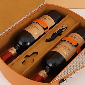 Hộp bao bì rượu vang đỏ tùy chỉnh với công suất mở rộng, bao bì rượu vang hai chai, hộp đựng tay phổ quát, - Product Image 4