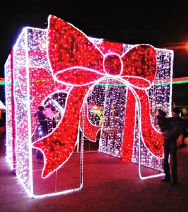 Большой уличный рождественский декор из кованой стали и акрила IP65 для свадеб и праздничного оформления ландшафта - Product Image 1