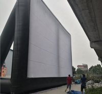 Havaya uçurmak şişme film projeksiyon ekranı büyük açık sinema film ekranı tiyatro satılık