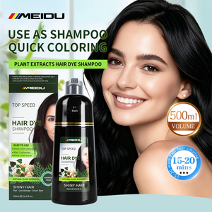 Shampooing Colorant Noir Permanent à Base de Plantes, Sans Ammoniaque, Qualité Cosmétique, Teinture Capillaire Rapide et Tendance, Prix de Gros - Product Image 5