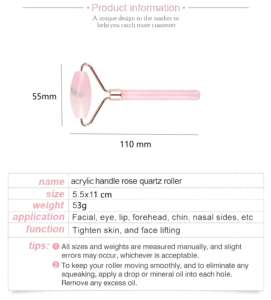 Rullo per Massaggio <span class=keywords><strong>Viso</strong></span> in Quarzo Rosa a Basso Prezzo all'Ingrosso dalla Fabbrica Mushang, Strumento per Massaggio Facciale in <span class=keywords><strong>Pietra</strong></span> di Giada e Rullo di Giada - Product Image 2