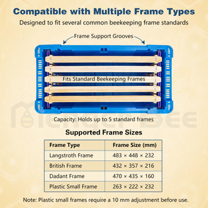 กล่องขนย้ายรังผึ้งแบบใหม่สำหรับการเลี้ยงผึ้งนางพญาและอุปกรณ์การเลี้ยงผึ้งพร้อมการรับประกัน 1 ปี - Product Image 2