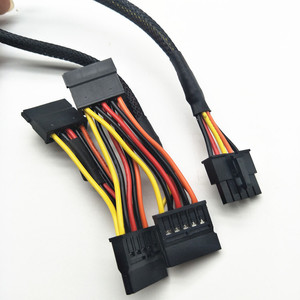 공장 OEM 1007 18AWG 와이어 하네스 SATA 4 Molex3.0 배선 하네스 Molex 3.0MM 5PIN 터미널 와이어 하네스 - Product Image 3