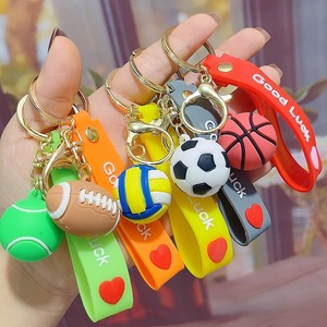 Porte-clés sphérique 3D multi-styles de haute qualité, porte-clés de simulation sportive pour voitures, pendentif de porte-clés pour sac à dos, idéal pour les cadeaux - Product Image 2