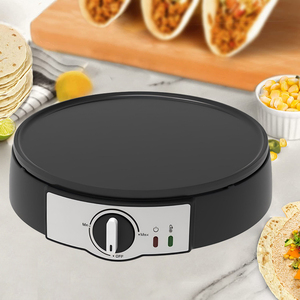 Plaque de cuisson et crêpière rotative 2-en-1 de 300 mm de diamètre, détachable et réversible, avec revêtement antiadhésif - Product Image 2