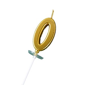 Velas con números para decoración de pasteles de cumpleaños, juego de 0-9, suministros para fiestas de estilo metálico colorido - Product Image 4