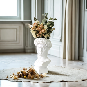 Buste de sculpture grecque classique en résine, statue de tête humaine, pot de fleurs, décoration artistique moderne pour la maison et le bureau - Product Image 4