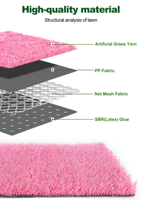 <span class=keywords><strong>Gazon</strong></span> artificiel rose durable, directement de l'usine, tapis en herbe synthétique colorée pour extérieur, <span class=keywords><strong>pas</strong></span> <span class=keywords><strong>cher</strong></span>, pour aire de jeux pour enfants, herbe décorative - Product Image 3