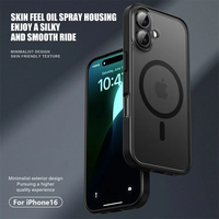 Coques de Téléphone pour iPhone 16 Pro Max 15 14, Accessoires Mobiles Tendance, Coques de Téléphone à Recharge Magnétique pour iPhone 16