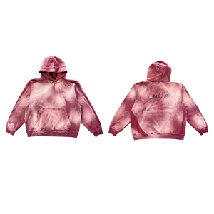 Sweat à capuche unisexe en polaire 100 % polyester de haute qualité KingSen, broderie personnalisée avec logo en strass, effet vieilli - Product Image 5
