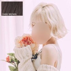 Peluca de pelo individual diario marrón oscuro para mujer (W5B332D) - Product Image 1