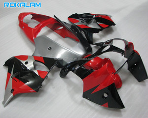 Carénages rouge argent noir pour Kawasaki Ninja ZX-9R <span class=keywords><strong>2000</strong></span> 2001 <span class=keywords><strong>ZX9R</strong></span> 00 01 Kit de carrosserie de rechange - Product Image 1