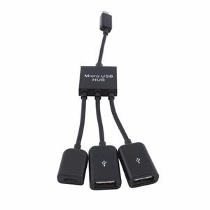 Cable Adaptador Divisor de Carga OTG de 3/4 Puertos Micro <span class=keywords><strong>USB</strong></span> para Teléfono Inteligente, Computadora, Tableta y PC - Product Image 1
