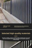 Clôture décorative en aluminium anti-rouille avec revêtement en poudre personnalisé en usine pour villa, balcon, cour extérieure