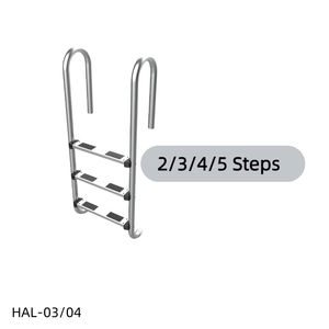 Échelle de piscine antidérapante populaire Cadison en acier inoxydable 304/316 avec marches de sécurité HAL-03/04 à 2/3/4/5 marches - Product Image 3