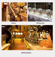 Server Buffet Bertenaga Gas Efisiensi Tinggi dari Baja Tahan Karat untuk Industri Perhotelan