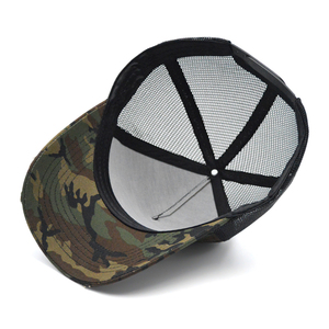 Casquette <span class=keywords><strong>de</strong></span> baseball personnalisée à 5 panneaux, style camionneur, couronne haute, grande taille, broderie 3D, maille camouflage, élégante pour les activités <span class=keywords><strong>de</strong></span> plein air, les voyages décontractés - Product Image 2