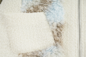 Giacche 2025 in peluche pelliccia sintetica da <span class=keywords><strong>donna</strong></span> in <span class=keywords><strong>pile</strong></span> Sherpa di lana con <span class=keywords><strong>Cardigan</strong></span> Patchwork e piumini a bolle - Product Image 4