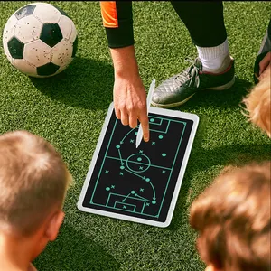 बच्चों के कंप्यूटर गेम ड्राइंग चुंबकीय स्क्रीन ऑनलाइन लकड़ी के डिजिटल पैड, लेखन सॉकर बोर्ड खिलौने एलईडी फुटबॉल रणनीति बोर्ड खेलें