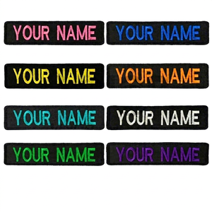 Cintas de nombre bordadas personalizadas, tela de sarga, parches personalizados en forma de corazón para equipos tácticos, chaquetas, uniformes, mochilas, sombreros - Product Image 1