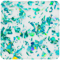 Feuille acrylique en paillettes éclatantes, épaisse, 3 mm, pour découpe laser
