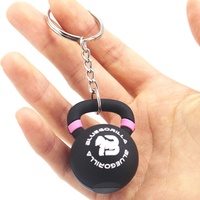 Llavero Promocional de PVC con Diseño Personalizado, Ecológico, Impresión Digital 3D, Forma de Mancuerna, Temática Animal, con Logotipo Personalizado a Color