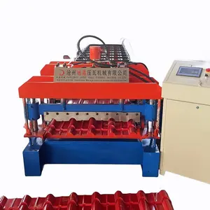 Zimbabwe Hot Sales 868 Machine Geglazuurde Tegelpaneel Maken Machine Dakbedekking Geglazuurde Tegel Rolvormmachine