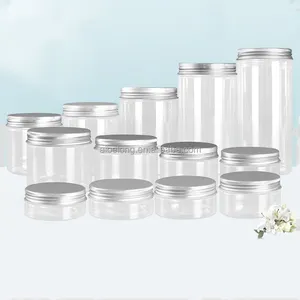 IBELONG all'ingrosso trasparente trasparente PET vaso di plastica PET contenitore per alimenti e cosmetici cura della pelle crema 30ml a 1000ml