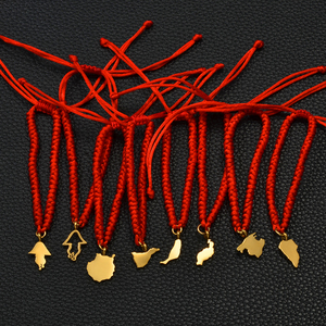 (1 Stück) Spanien Kanarische Inseln <span class=keywords><strong>Mallorca</strong></span> La Palma mit roten Seilarmbändern für Frauen und Mädchen, kanarischer Armreif, Schmuck # 559262 - Product Image 4