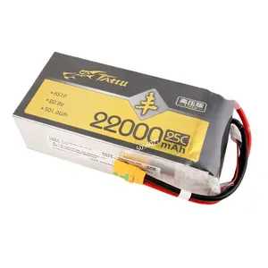 Tattu lihv LiPo pin 22000mAh 6S 22.8V 25C 501.6wh cho e416p nông nghiệp Drone máy bay thử nghiệm Robot UAV