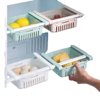 ODM/OEM frigorifero rack di stoccaggio cassetto retrattile cucina multifunzionale stratificazione scaffale di stoccaggio a strati di conservazione fresca