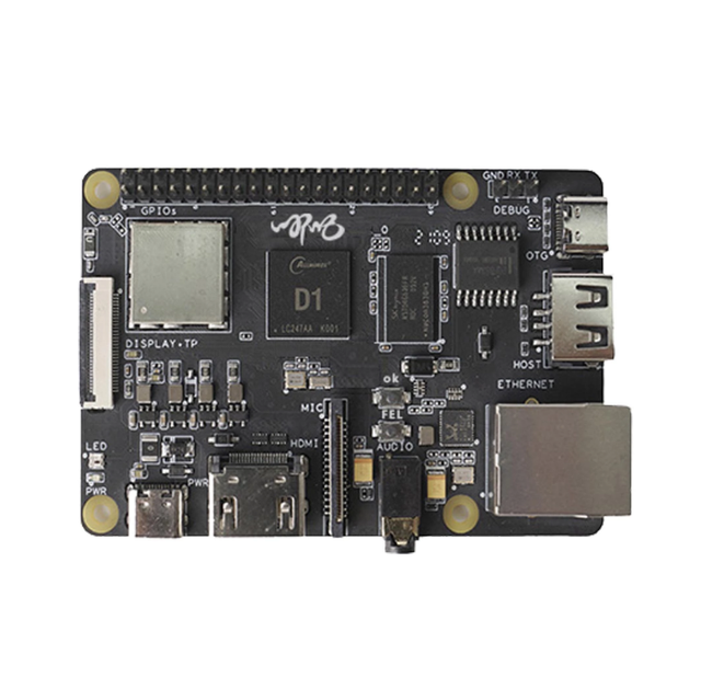 Sipeed Nezha 64bit RISC-V Linux SBC Development Board Allwinner D1 1.0GHz with 1GByte DDR3, Support Tina/Debian System