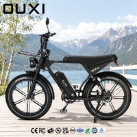 Vélo électrique de ville OUXI 24 pouces V8 Pro 250W 48V, vélo électrique à pneus larges pour adultes, idéal pour les trajets quotidiens