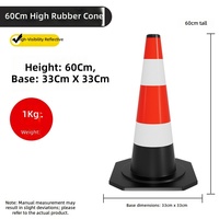 Tige de connexion télescopique en caoutchouc PVC pour cône de signalisation routière, réfléchissante rouge et blanche, pour avertissement de sécurité routière, montage au sol, sans son