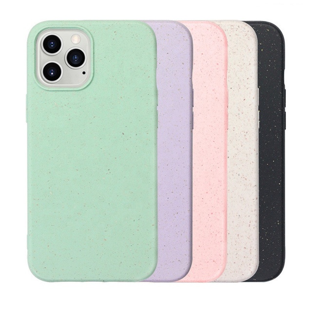 2021Hot Selling Sublimation 100% Compostable Biodegradable Degradable Wheat Straw for iPhone 12 Mini Pro Max Phone Case