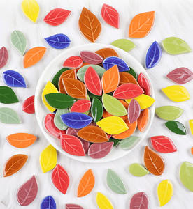 200g Oval keramik mosaik ubin potongan DIY mosaik membuat batu untuk kerajinan hobi seni dekorasi dinding rumah Arte daun kelopak bentuk - Product Image 5