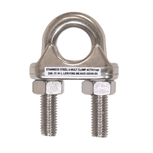 Collier de serrage en U en acier inoxydable AISI 316 DIN 741 Accessoires de levage et d'ancrage - Product Image 2