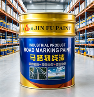 Peinture de marquage routier, peinture de marquage des places de stationnement, peinture de marquage jaune et blanche pour terrains de sport et barrières anti-choc en ciment