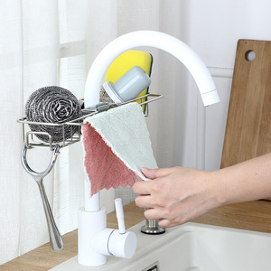 Étagère suspendue pour robinet de cuisine en acier inoxydable, étagère de rangement fonctionnelle pour éponge à <span class=keywords><strong>savon</strong></span> avec design OEM pour articles divers, vente en gros - Product Image 6