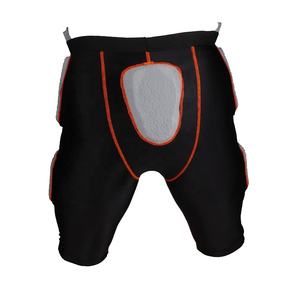 กางเกงฟุตบอลสีดำสไตล์อเมริกันพร้อมแผ่นรองระบายอากาศ - Product Image 4