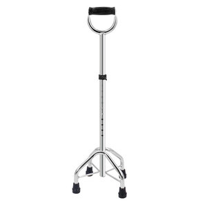 Canne télescopique à quatre pieds en alliage d'aluminium, légère, antidérapante, pour personnes âgées, pour la marche - Product Image 5