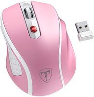 Ratón Óptico Inalámbrico Recargable de 2.4G para Juegos con Nano Receptor USB para Computadora Portátil y PC