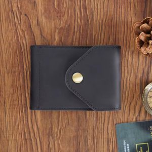 Portefeuille vintage en cuir Crazy Horse Litong Leather Goods, pliable, 6 pouces, porte-cartes d'identité et permis de conduire, unisexe - Product Image 2