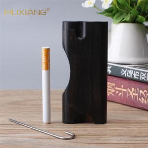 MUXIANG Wooden Cigarette Case Rectangular Handmade One Hitter Dugout For Smoking Accessories - Product Image 3