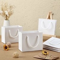 Sac en papier kraft personnalisé avec logo imprimé |   Sac cadeau en papier kraft brun recyclable |   Emballage de vente au détail écologique en gros