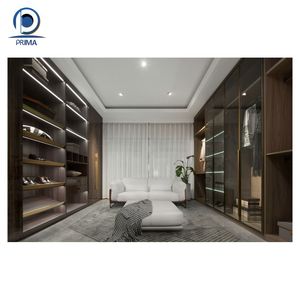 Porte <span class=keywords><strong>en</strong></span> verre avec cadre <span class=keywords><strong>en</strong></span> aluminium sur mesure, fabriquée <span class=keywords><strong>en</strong></span> Chine, moderne et haut de gamme, pour dressing intégré <span class=keywords><strong>en</strong></span> métal pour villa - Product Image 6