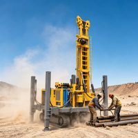Foreuse hydraulique sur chenilles de 330 m pour l'exploration de l'eau